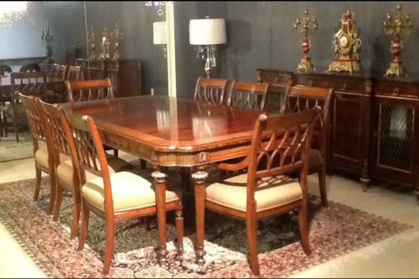 Monaco 9 Pc Mahogany Dining Set
