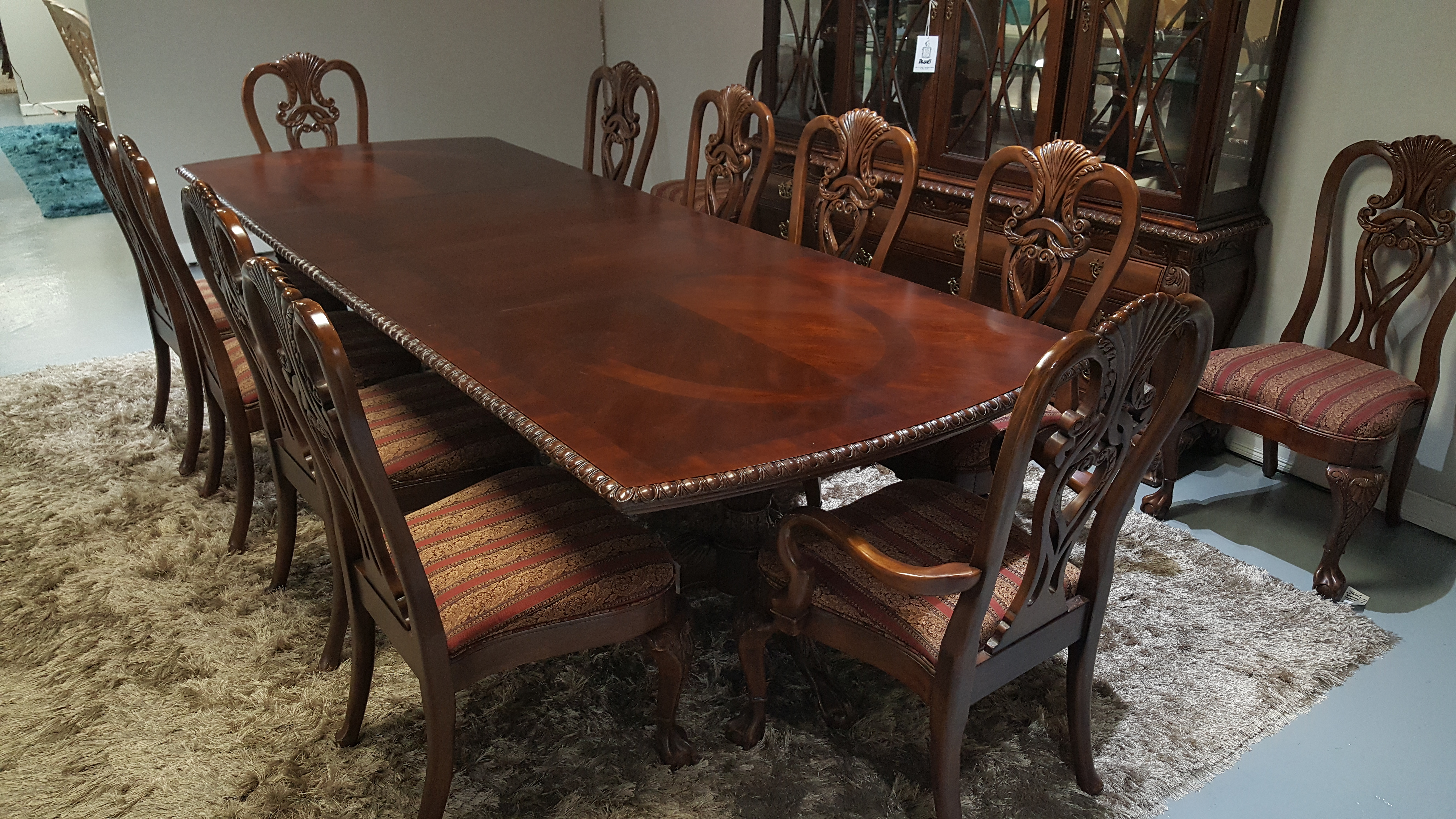 Palais 10 Pc Mahogany Dining Room With China Cabinet Blums Fine