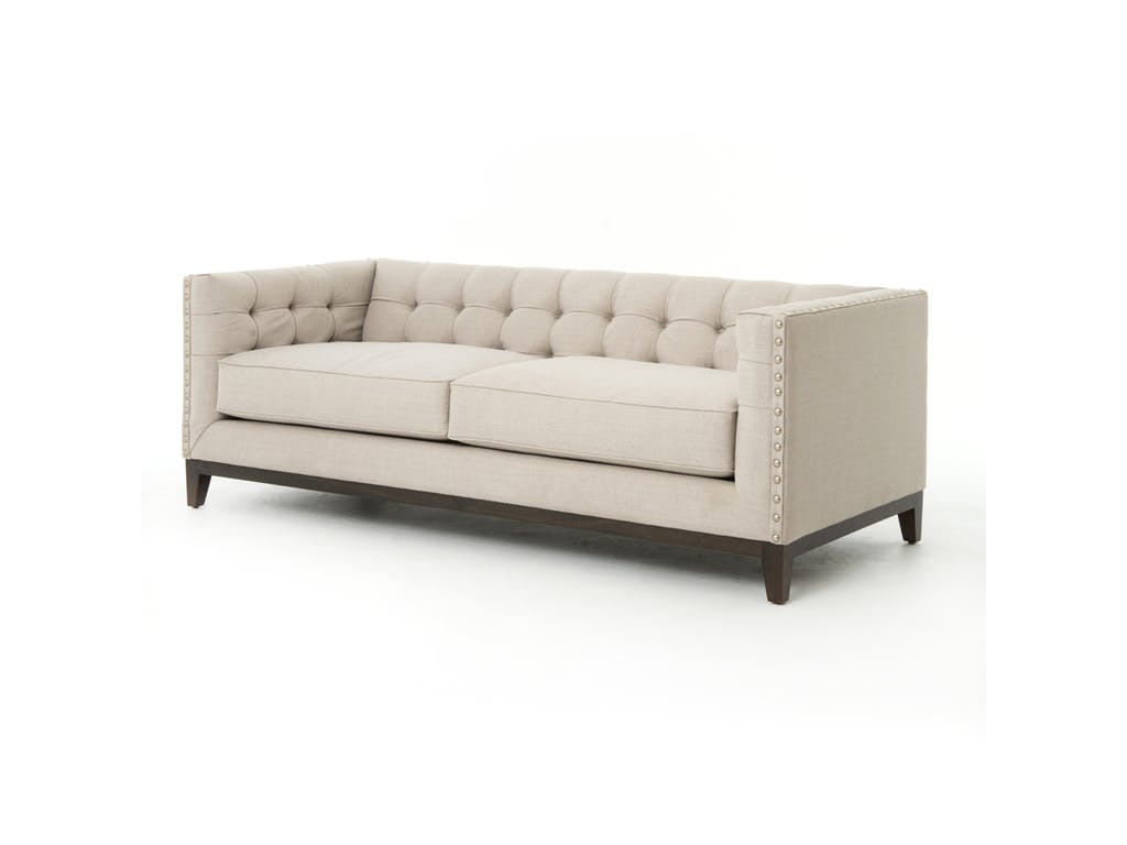 Clark Linen Tufted Sofa