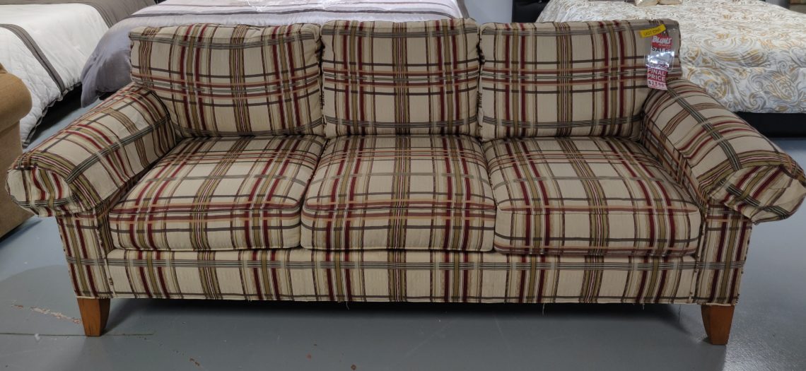 Country Chic Plaid Sofa Blum's Fine Furniture Co.