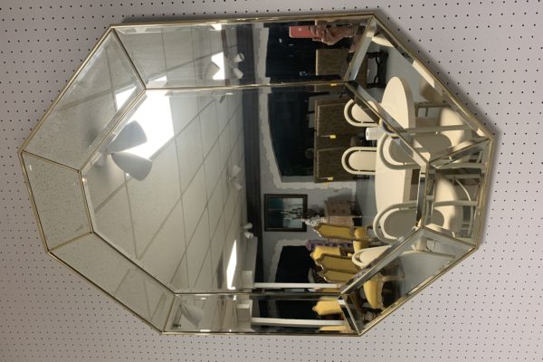 47" x 35" Octagonal Italian Beveled Mirror