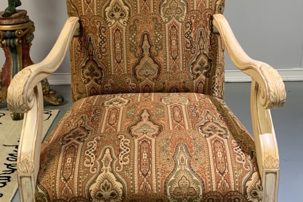 Signature Collection Carved Upholstered Arm Chair