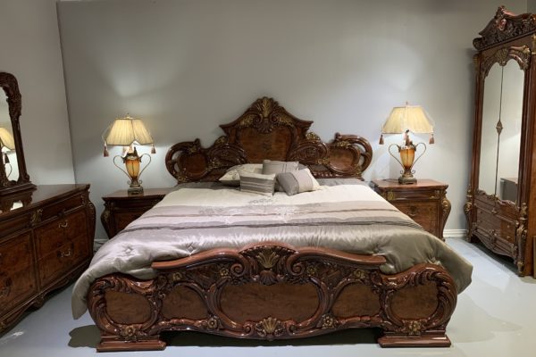 8 Pc. Italian Lacquered Bedroom Set