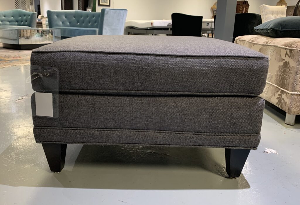 Sylvia Charcoal Grey Ottoman Blum's Fine Furniture